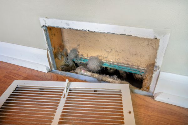 HVAC technician performing professional duct cleaning service in Belton, TX